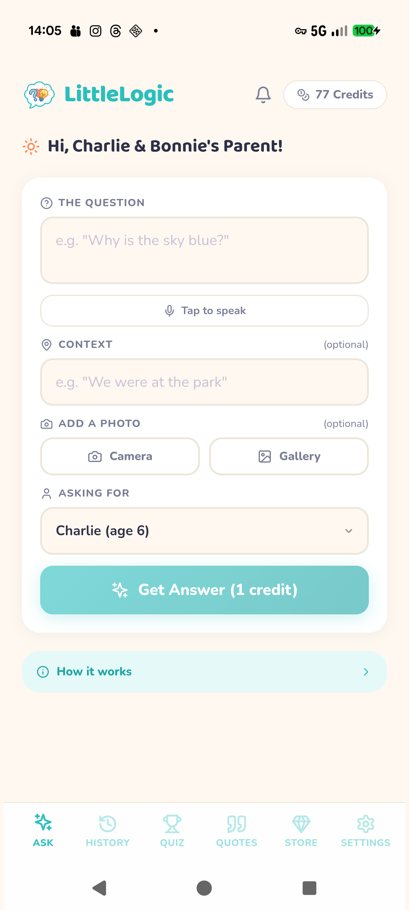 Ask a question